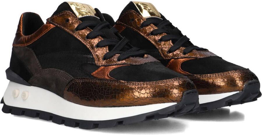 FLORIS VAN BOMMEL Lage Sneakers Dames Sfw-10098 Blokki 37 5 Suède Brons - Foto 4