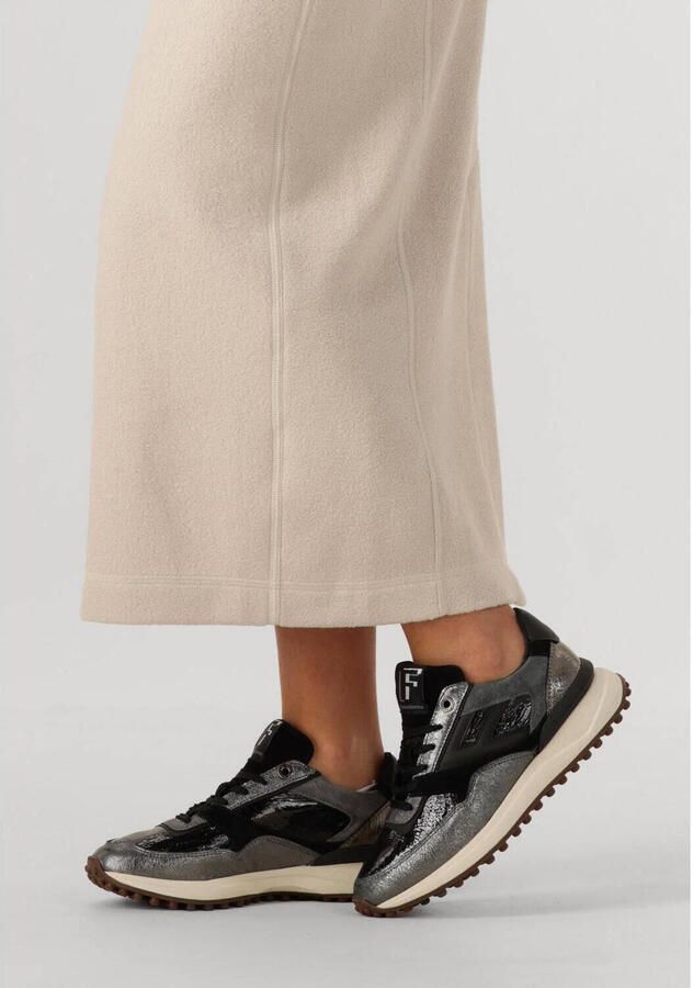 FLORIS VAN BOMMEL Lage Sneakers Dames Sfw-10128 Noppi Leer Zilverkleurig - Foto 3
