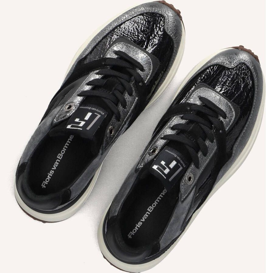 FLORIS VAN BOMMEL Lage Sneakers Dames Sfw-10128 Noppi Leer Zilverkleurig - Foto 2