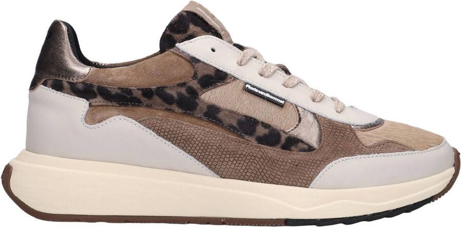 FLORIS VAN BOMMEL Lage Sneakers Dames Sfw-10159 Suvi 41 5 Leer Beige
