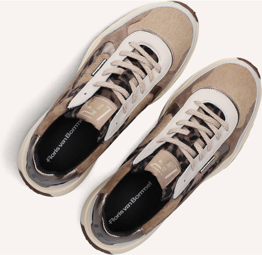 FLORIS VAN BOMMEL Lage Sneakers Dames Sfw-10159 Suvi Leer Beige - Foto 2