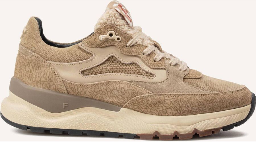 FLORIS VAN BOMMEL Lage Sneakers Dames Sfw-10163 Treni Suède Beige