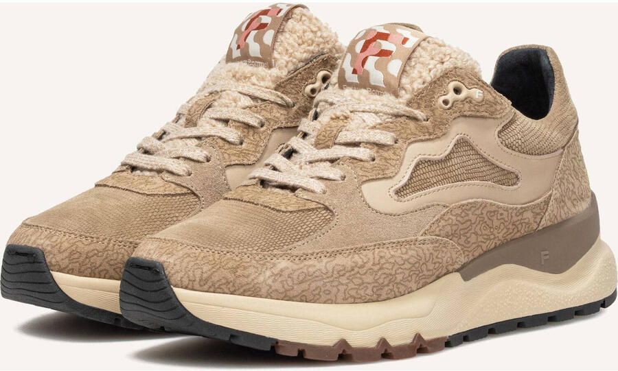 FLORIS VAN BOMMEL Lage Sneakers Dames Sfw-10163 Treni Suède Beige - Foto 3