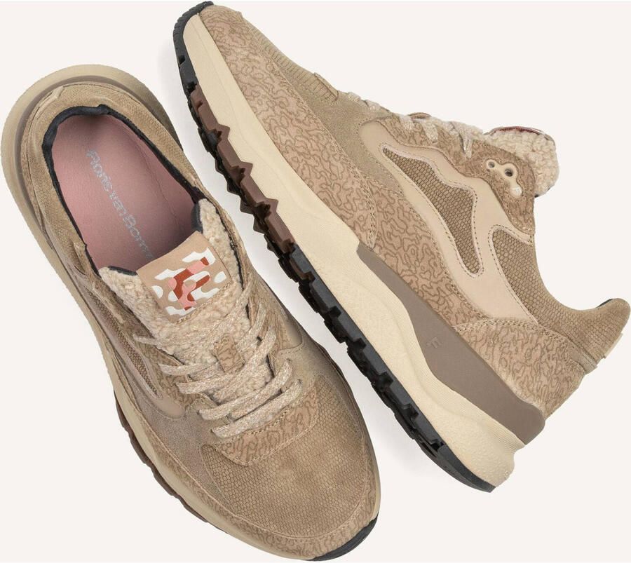 FLORIS VAN BOMMEL Lage Sneakers Dames Sfw-10163 Treni Suède Beige - Foto 2