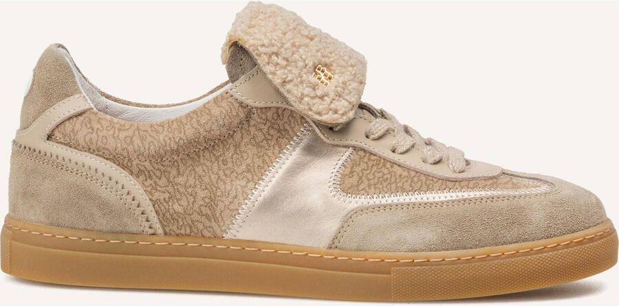 FLORIS VAN BOMMEL Lage Sneakers Dames Sfw-10166 Minni Maat: 41 Materiaal: Textiel Kleur: Beige