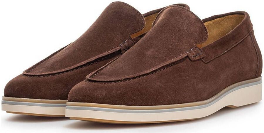 Floris van Bommel suède loafers bruin - Foto 3