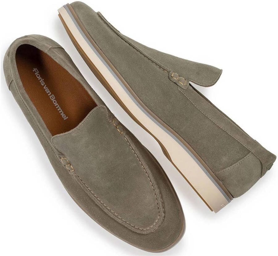 FLORIS VAN BOMMEL Loafers Heren Sfm-40023 De Oister Maat: 44⅔ Materiaal: Suède Kleur: Taupe - Foto 7