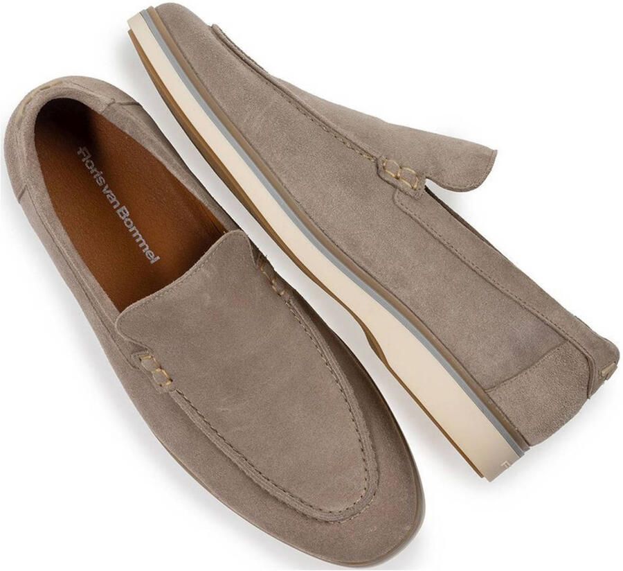 FLORIS VAN BOMMEL Loafers Heren Sfm-40023 De Oister Maat: 43⅓ Materiaal: Suède Kleur: Taupe - Foto 7