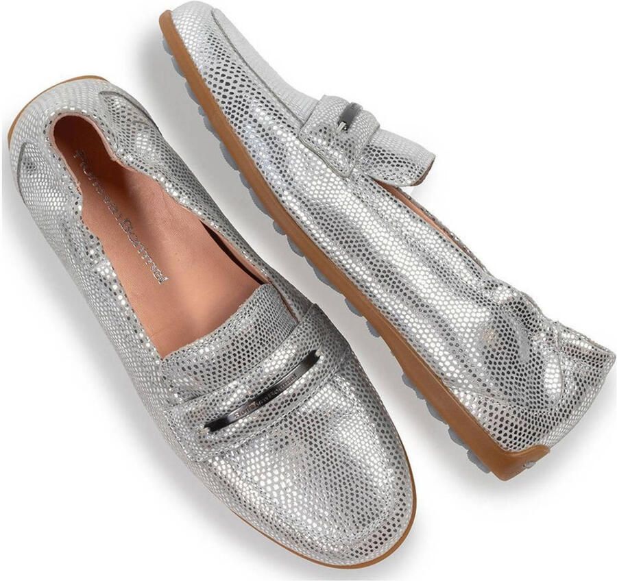Floris van Bommel suède loafers zilver - Foto 2