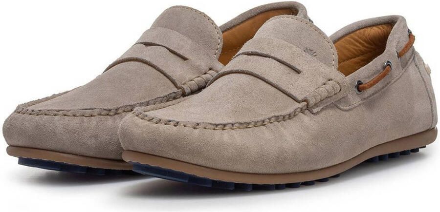 Floris van Bommel Sfm-40026 De Drijver Sneakers Suède Heren Taupe - Foto 3