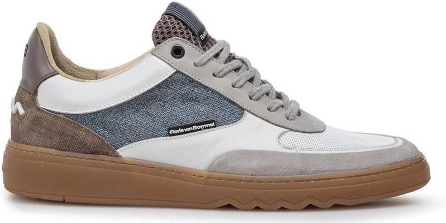 FLORIS VAN BOMMEL Lage Sneakers Heren Sfm-10143 De Kupster Maat: 42 Materiaal: Textiel Kleur: Wit
