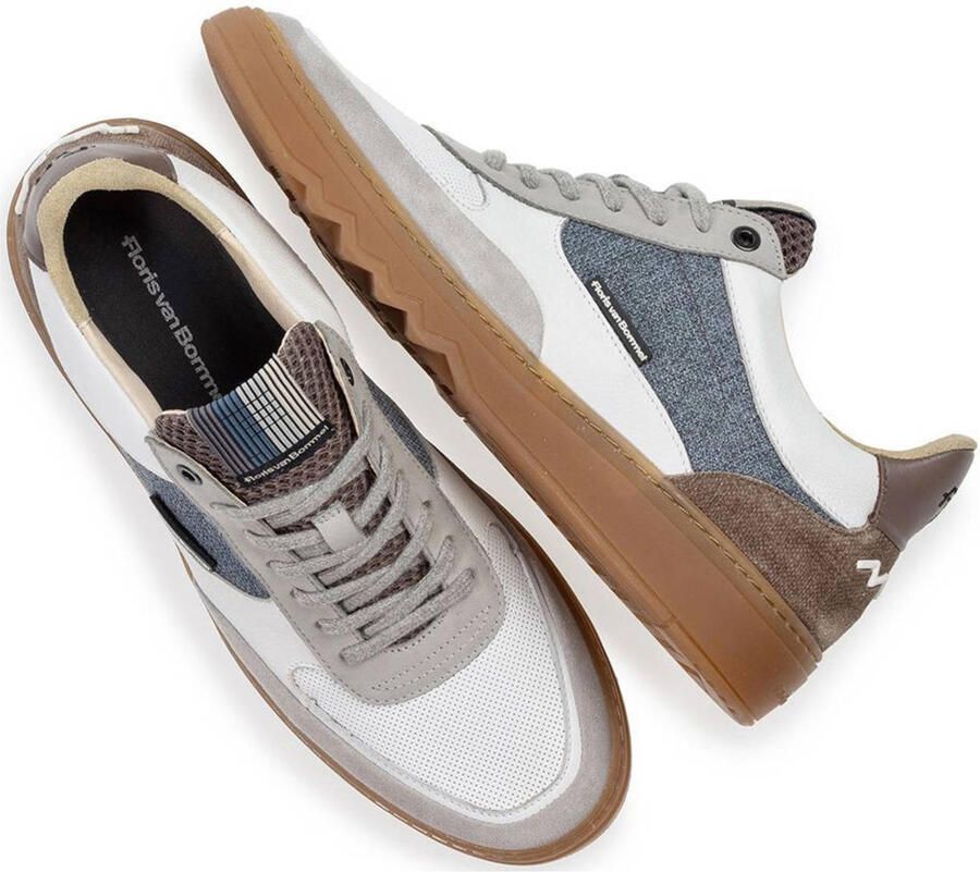 FLORIS VAN BOMMEL Lage Sneakers Heren Sfm-10143 De Kupster Maat: 42 Materiaal: Textiel Kleur: Wit - Foto 2