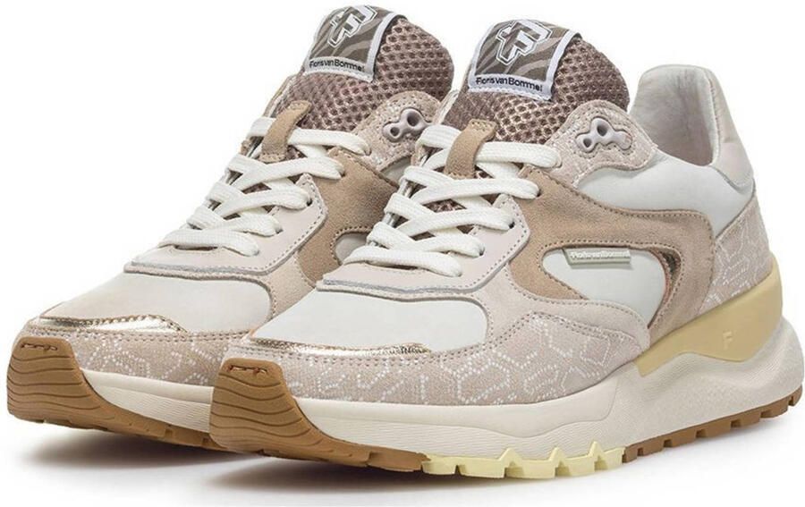 FLORIS VAN BOMMEL Lage Sneakers Dames Sfw-10164 Treni Maat: 39 5 Materiaal: Textiel Kleur: Beige - Foto 3