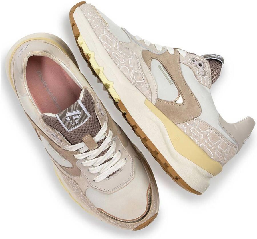 FLORIS VAN BOMMEL Lage Sneakers Dames Sfw-10164 Treni Maat: 39 5 Materiaal: Textiel Kleur: Beige - Foto 2