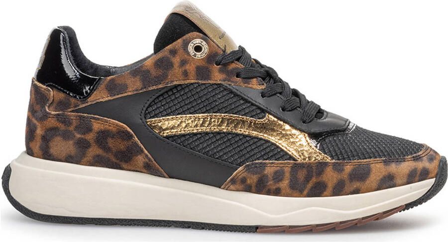 FLORIS VAN BOMMEL Lage Sneakers Dames Sfw-10138 Suvi Maat: 42 Materiaal: Textiel Kleur: Zwart