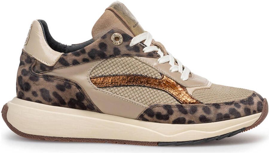FLORIS VAN BOMMEL Lage Sneakers Dames Sfw-10138 Suvi Maat: 41 Materiaal: Suède Kleur: Taupe