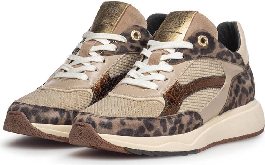 FLORIS VAN BOMMEL Lage Sneakers Dames Sfw-10138 Suvi Maat: 37 Materiaal: Suède Kleur: Taupe