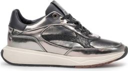 FLORIS VAN BOMMEL Lage Sneakers Dames Sfw-10138 Suvi Leer Zilverkleurig