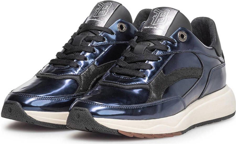 FLORIS VAN BOMMEL Lage Sneakers Dames Sfw-10138 Suvi Maat: 41 Materiaal: Leer Kleur: Blauw