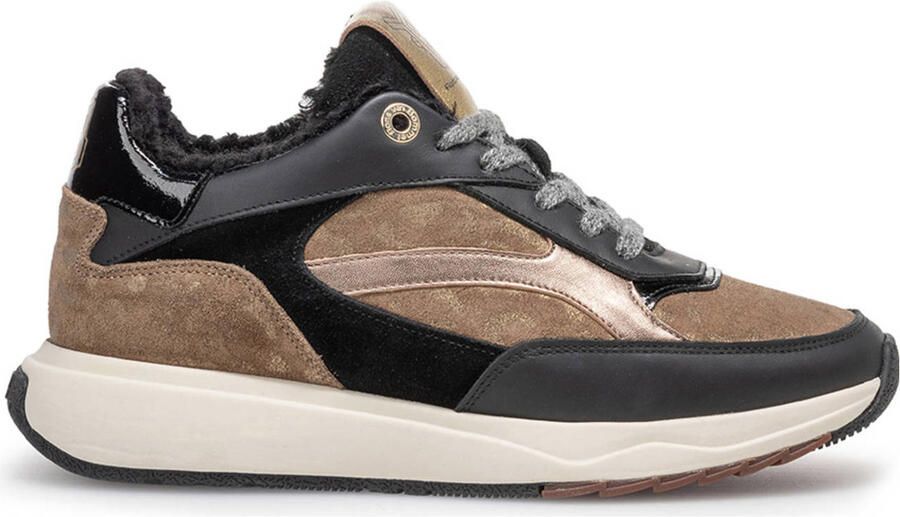 FLORIS VAN BOMMEL Lage Sneakers Dames Sfm-10138 Suvi Maat: 37 5 Materiaal: Leer Kleur: Bronskleurig