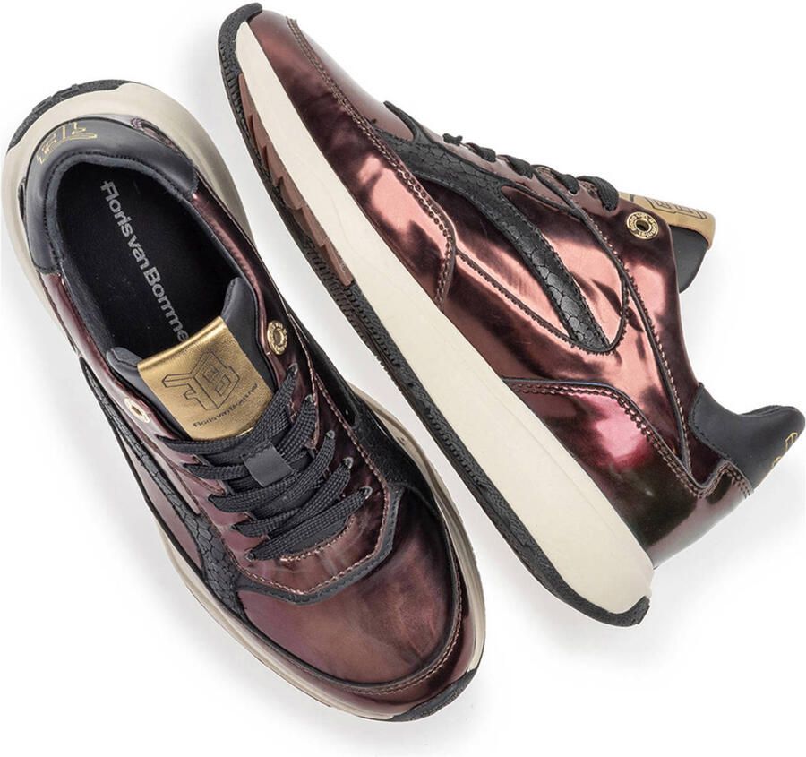 FLORIS VAN BOMMEL Lage Sneakers Dames Sfw-10138 Suvi Maat: 37 5 Materiaal: Lakleer Kleur: Bruin - Foto 2
