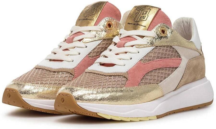 Floris van Bommel Suvi 02.17 leren sneaker goud - Foto 2