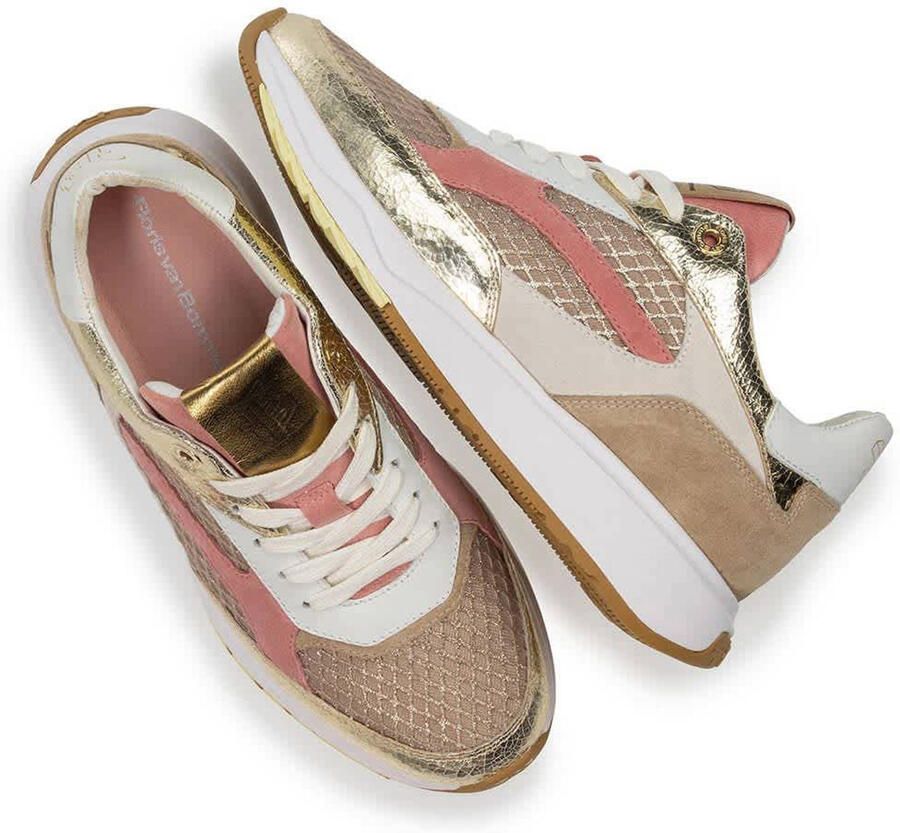 Floris van Bommel Suvi 02.17 leren sneakers goud - Foto 2