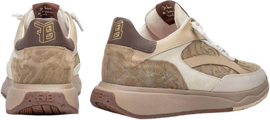 Floris van Bommel Suvi 02.27 leren sneakers taupe - Foto 2
