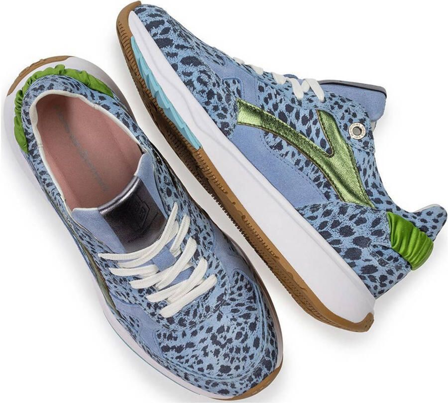 Floris van Bommel Suvi 04.02 suède sneakers lichtblauw - Foto 2