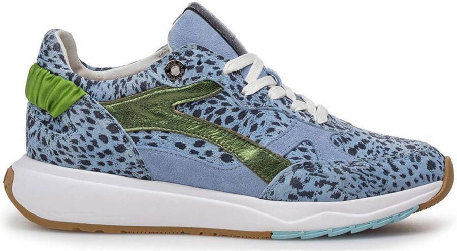 Floris van Bommel Suvi 04.02 suède sneakers lichtblauw