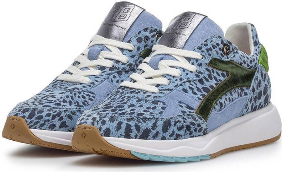 Floris van Bommel Suvi 04.02 suède sneakers lichtblauw - Foto 3