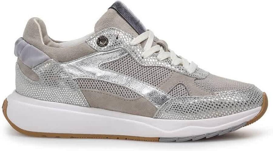 Floris van Bommel Sneakers laag 'Suvi 04' beige zilver