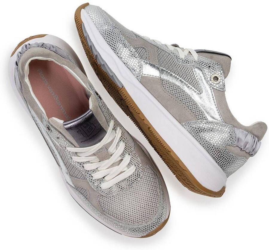 Floris van Bommel Sneakers laag 'Suvi 04' beige zilver - Foto 3