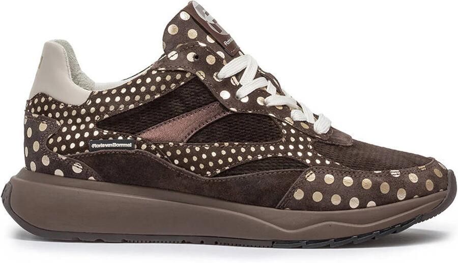 Floris van Bommel Suvi 05.01 suède sneakers donkerbruin