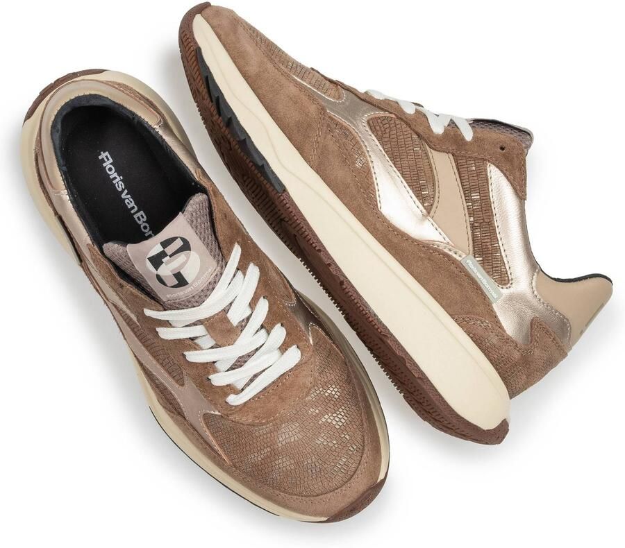 Floris van Bommel Dames sneaker Artikel Suvi 05.03 SFW-10162-34-02 Taupe - Foto 4