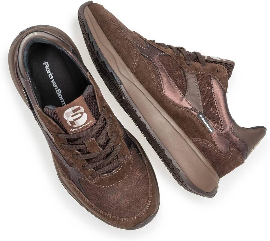 Floris van Bommel Sneakers laag 'Suvi 05' chocoladebruin brons - Foto 5