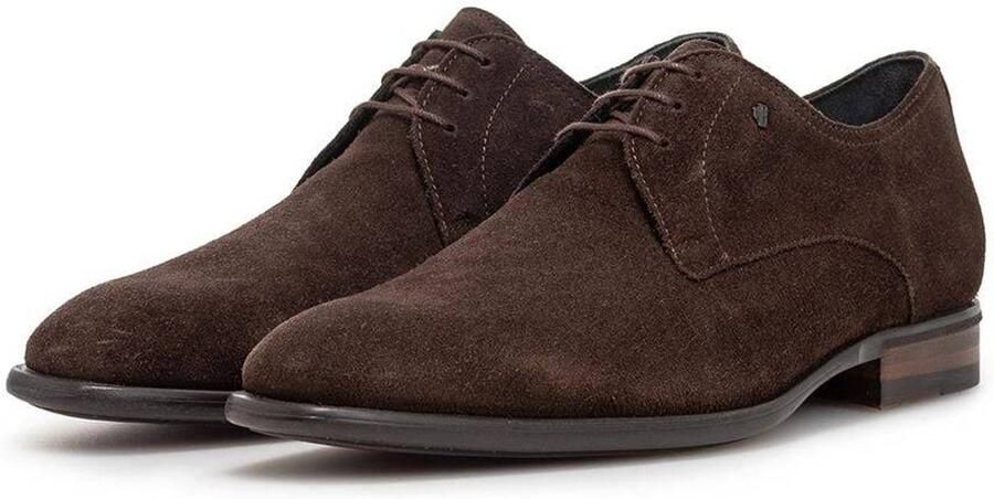 Floris van Bommel Terra 02.00 suède veterschoenen donkerbruin - Foto 3
