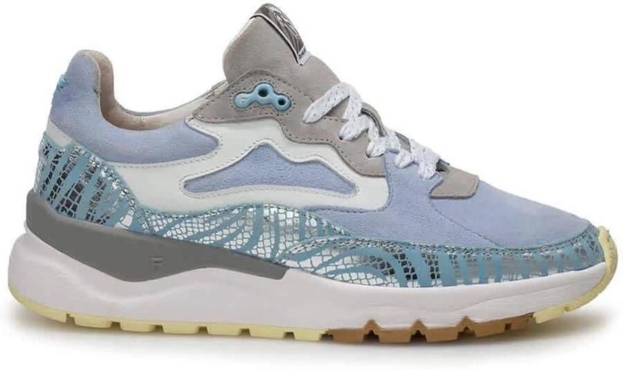 Floris van Bommel Treni 01.01 leren sneakers lichtblauw