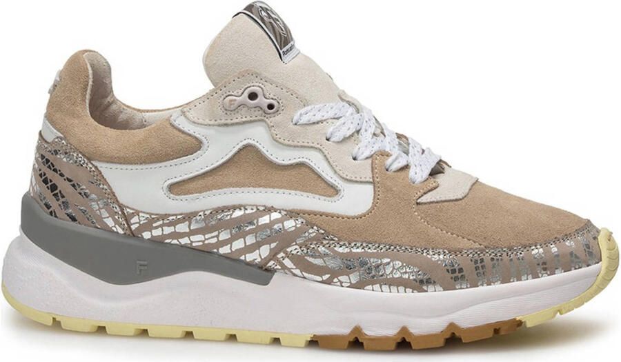 FLORIS VAN BOMMEL Lage Sneakers Dames Sfw-10163 Treni Maat: 39 5 Materiaal: Suède Kleur: Beige