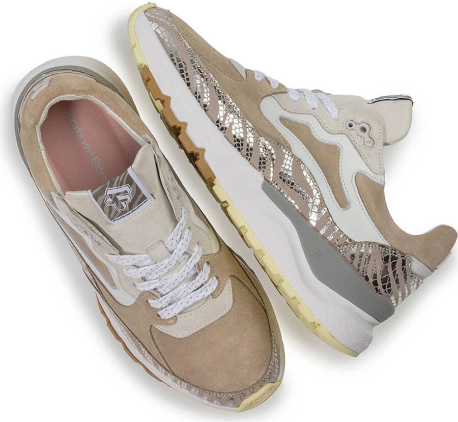 FLORIS VAN BOMMEL Lage Sneakers Dames Sfw-10163 Treni Maat: 43 Materiaal: Suède Kleur: Beige - Foto 2