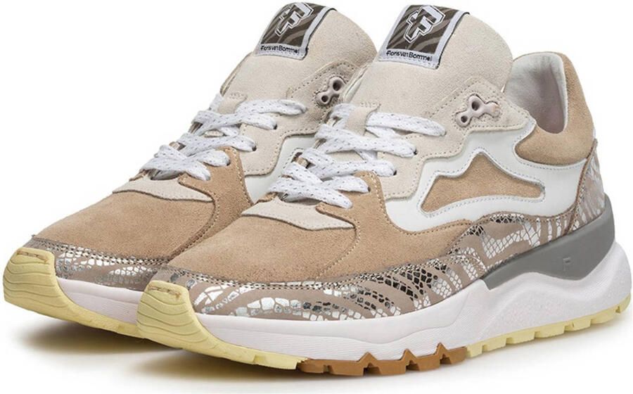 FLORIS VAN BOMMEL Lage Sneakers Dames Sfw-10163 Treni Maat: 43 Materiaal: Suède Kleur: Beige - Foto 3