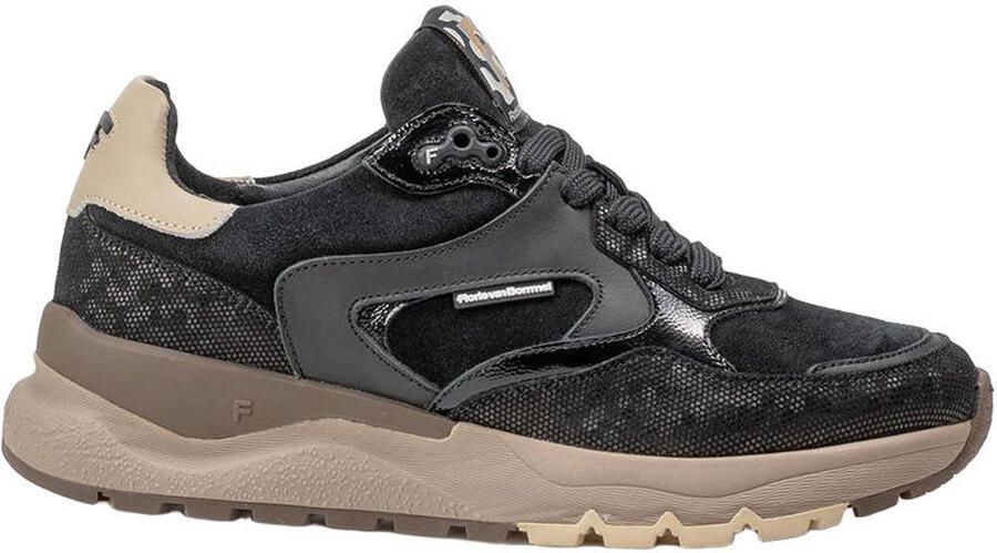 Floris van Bommel Sfw-10164 Treni Sneakers Suède Dames Zwart