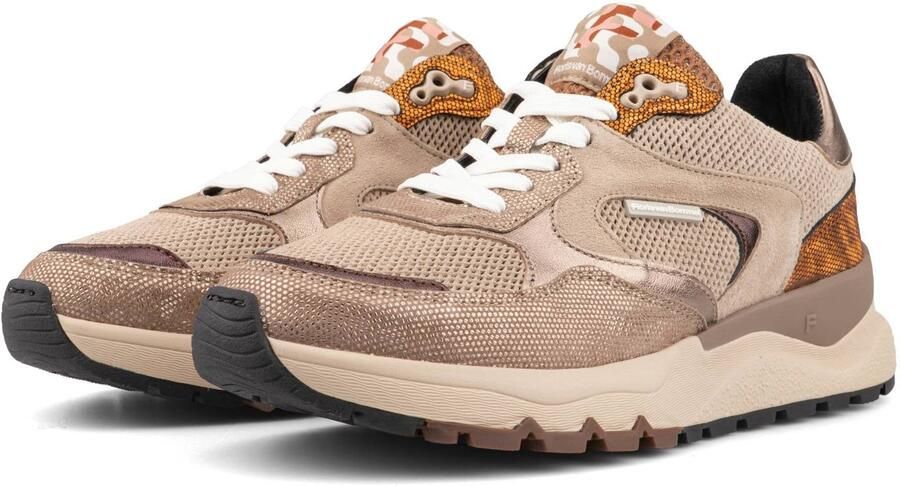 Floris van Bommel Treni 02.10 leren sneakers goud - Foto 2
