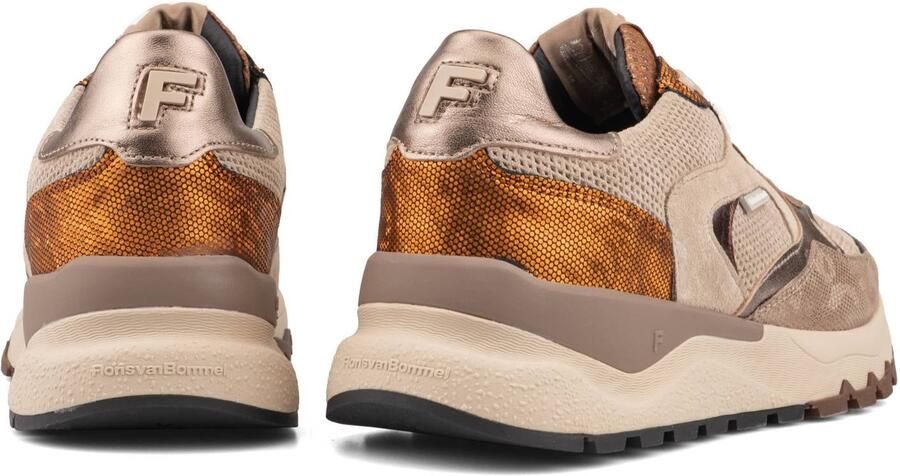 Floris van Bommel Treni 02.10 leren sneakers goud - Foto 3