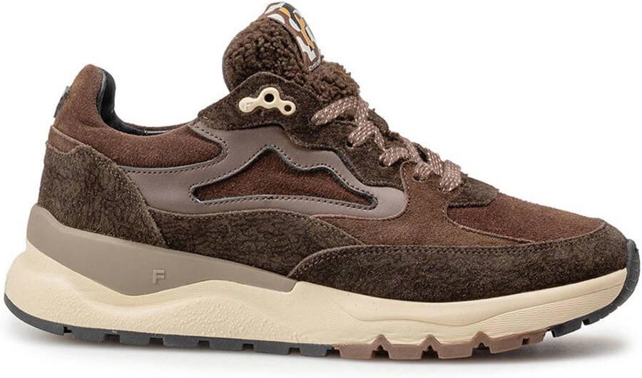 Floris van Bommel Treni suède sneakers donkerbruin
