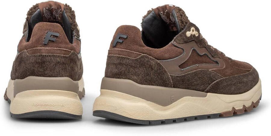 Floris van Bommel Treni suède sneakers donkerbruin - Foto 3