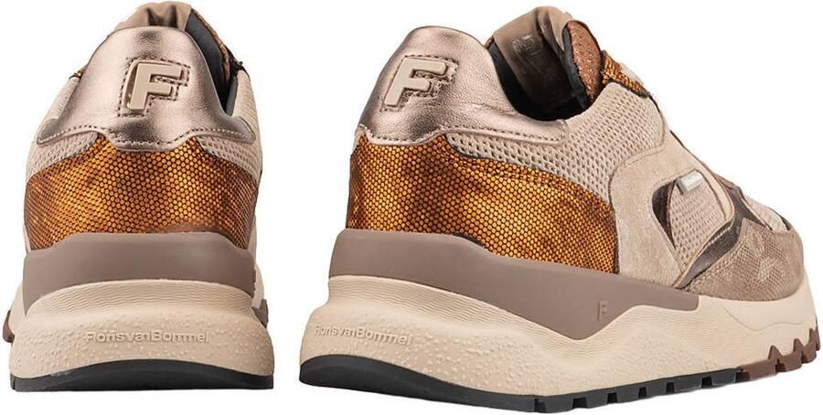 Floris van Bommel TRENI 02.10 Lage sneakers Dames sneakers Wit beige - Foto 4
