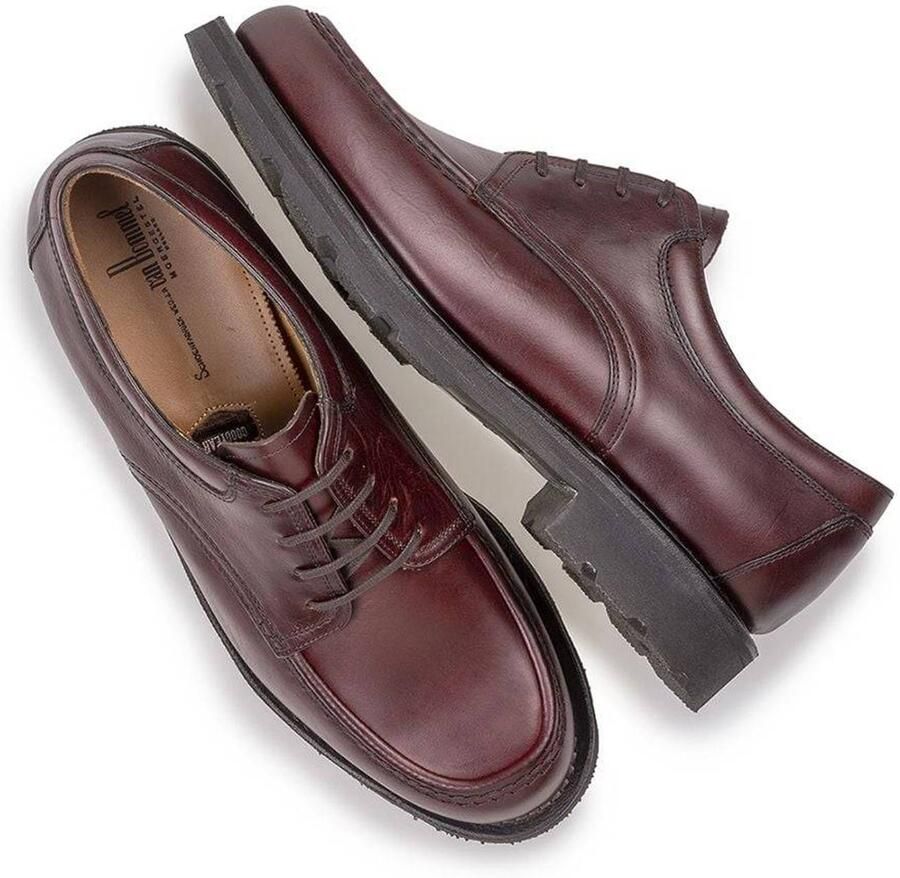 Floris van Bommel Yesta 01.00 leren veterschoenen roodbruin - Foto 2