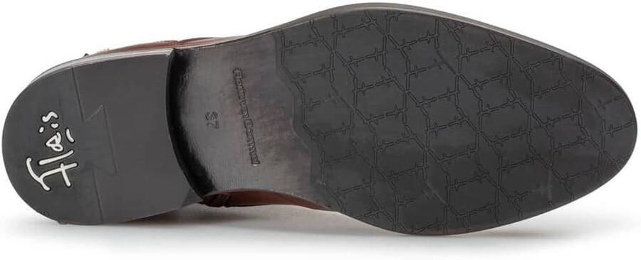 Floris van Bommel Zelmi leren veterboots cognac - Foto 3