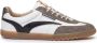 Floris van Bommel leren sneakers wit bruin - Thumbnail 1